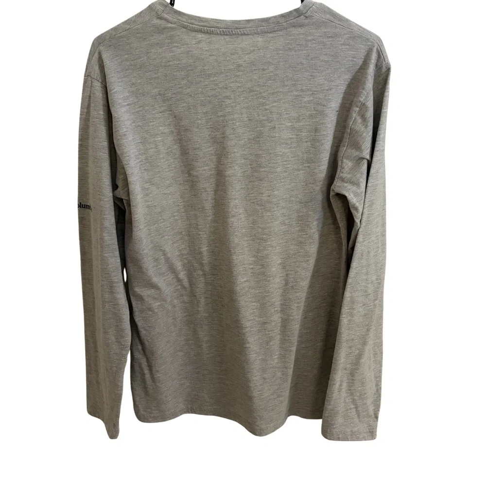 Columbia Men’s Small Gray Long Sleeve Graphic T-Shirt Outdoor Sportswear - Picture 2 of 3